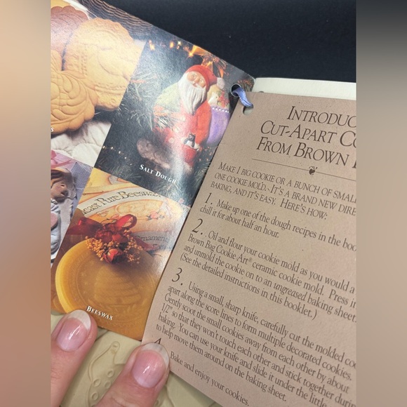 1996 Brown Bag Cookie & Craft Mold Hill Design Teapot Pattern Mold with Tags NWT - Picture 11 of 14